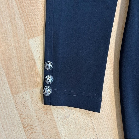 Tadashi Shoji Black Tailored Blazer with V-Neckline Medium Capsule Wardrobe - Picture 8 of 14